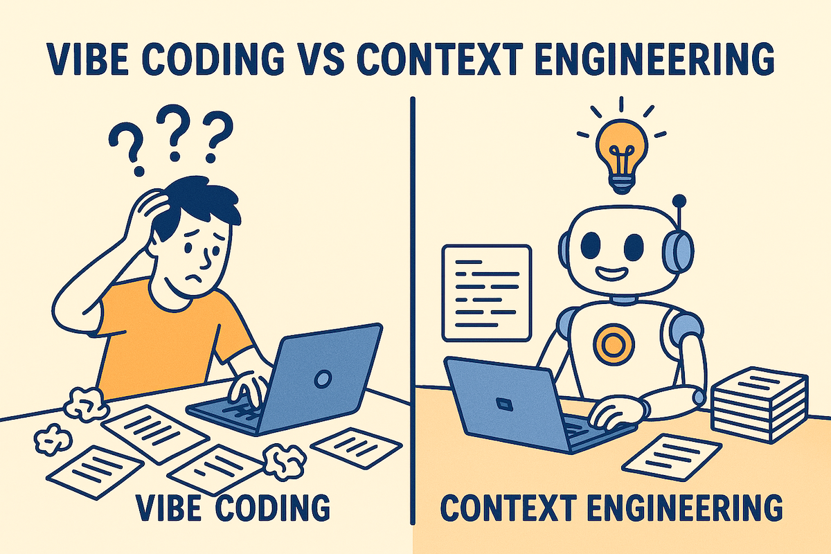 Vibe Coding vs Context Engineering comparison